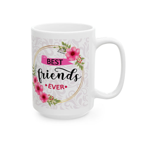 Friendship Ceramic Mug - Perfect Gift for Friends, 11oz & 15oz