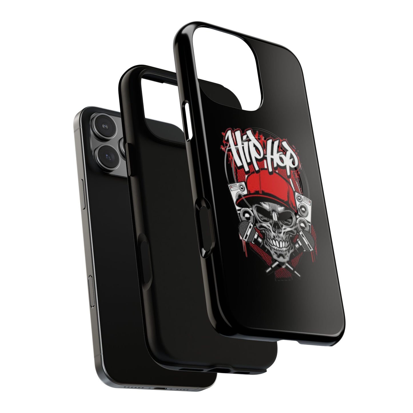 Hip Hop Skull Tough Magnetic Phone Case - Durable Protection with Stylish Design