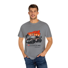 Retro Racing Unisex Garment-Dyed T-Shirt | Perfect for Car Enthusiasts