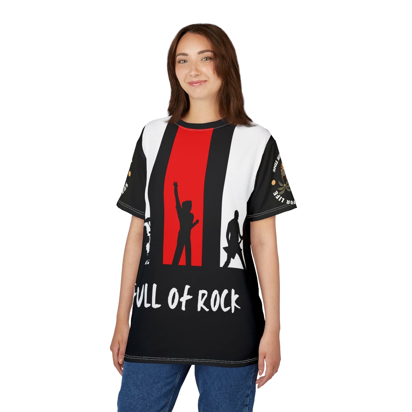 Full of Rock Unisex Cut & Sew Tee - Perfect for Music Lovers and Concert Goers