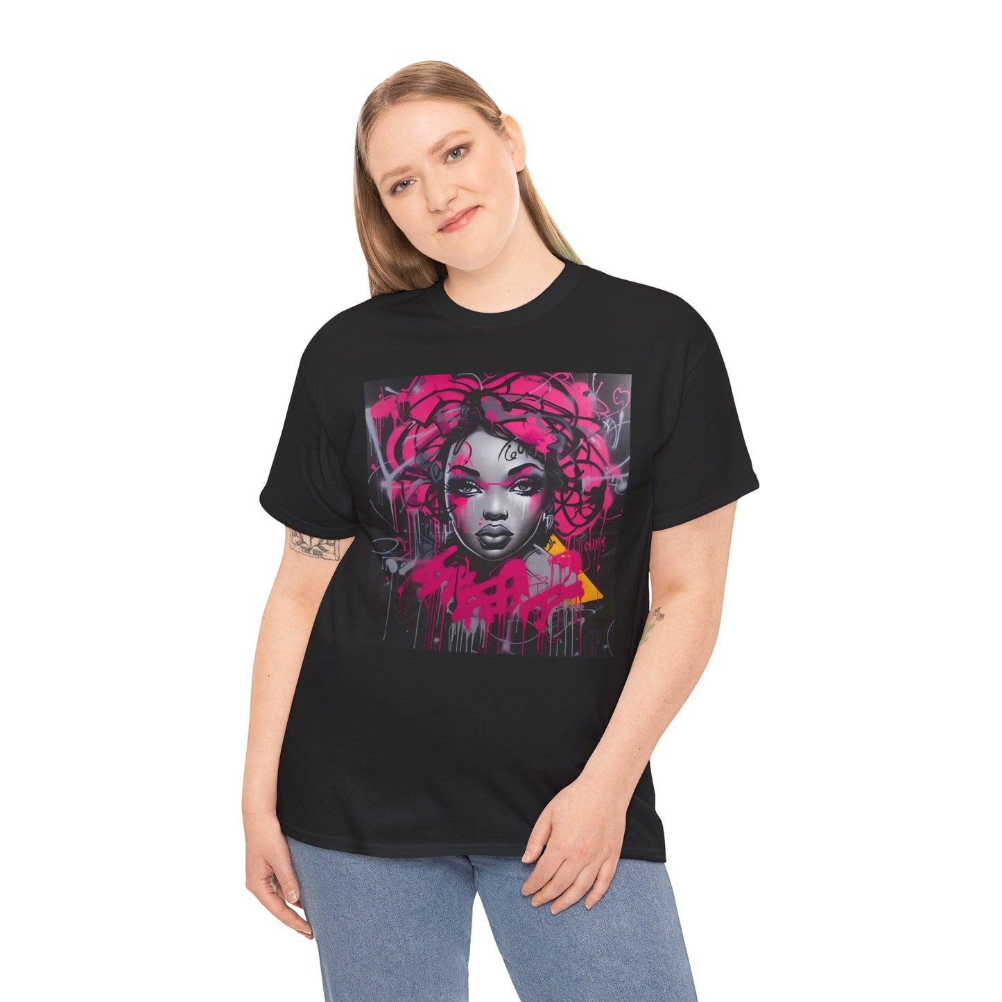 Graffiti Art Unisex Heavy Cotton Tee - Street Style T-Shirt