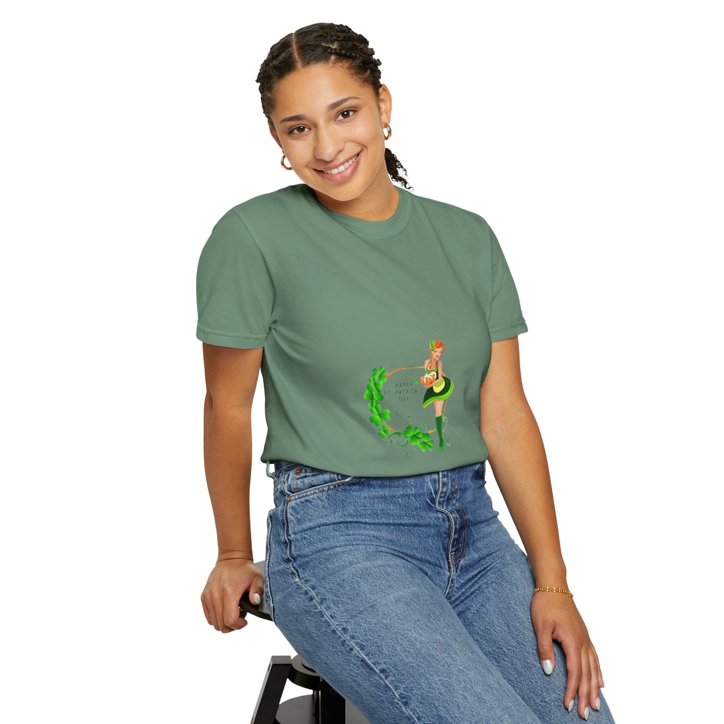 Cute St. Patrick's Day Unisex T-Shirt with Green Design