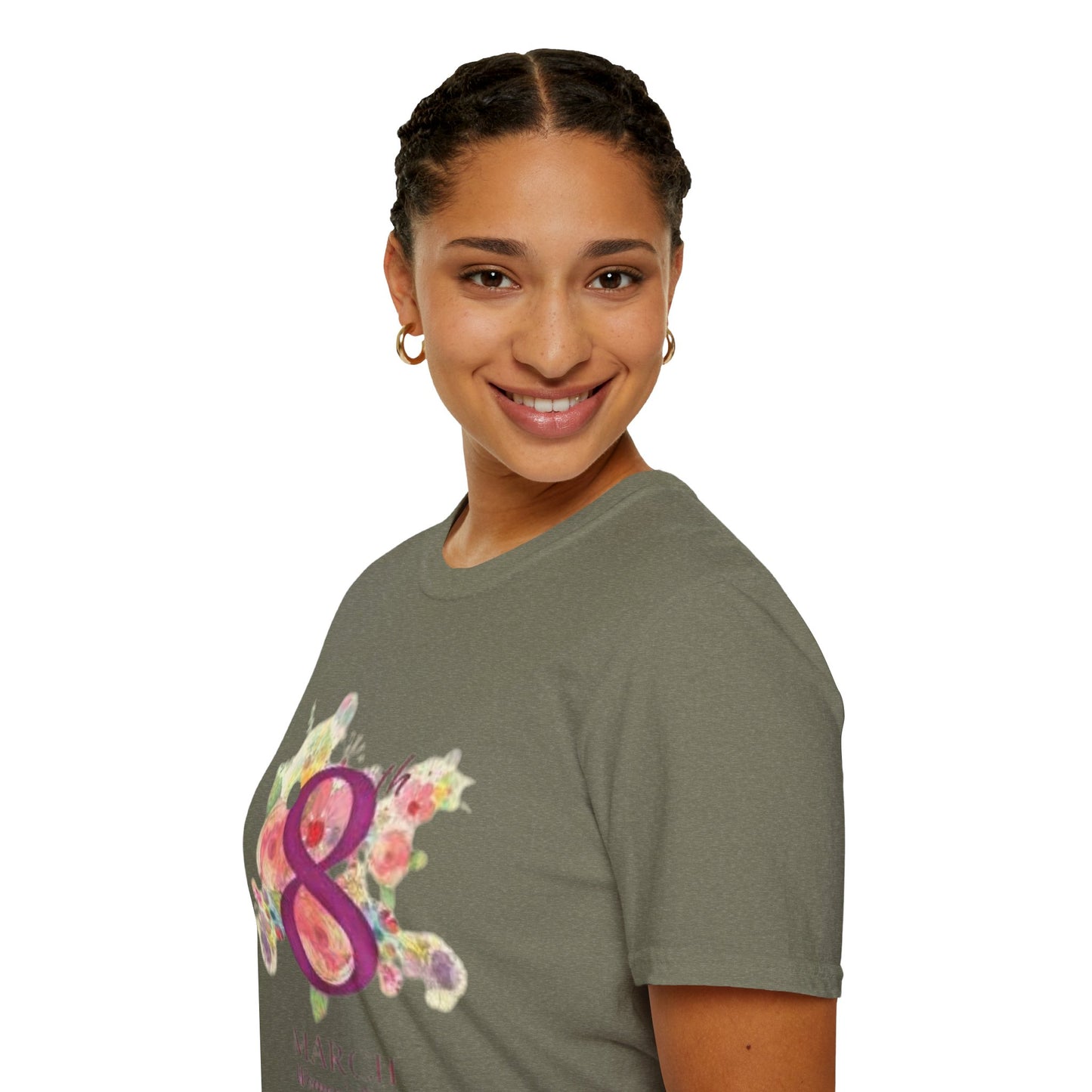 Women’s Day Floral T-Shirt - Celebrate 8th March with Style