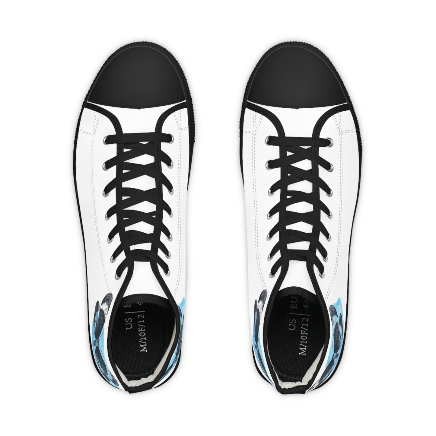 Artistic Butterfly High Top Sneakers for Men - Stylish and Comfortable Footwear