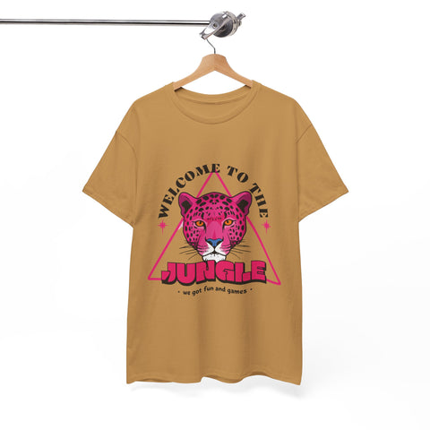Welcome to the Jungle Unisex Heavy Cotton Tee - Fun & Games Jungle Graphic Shirt