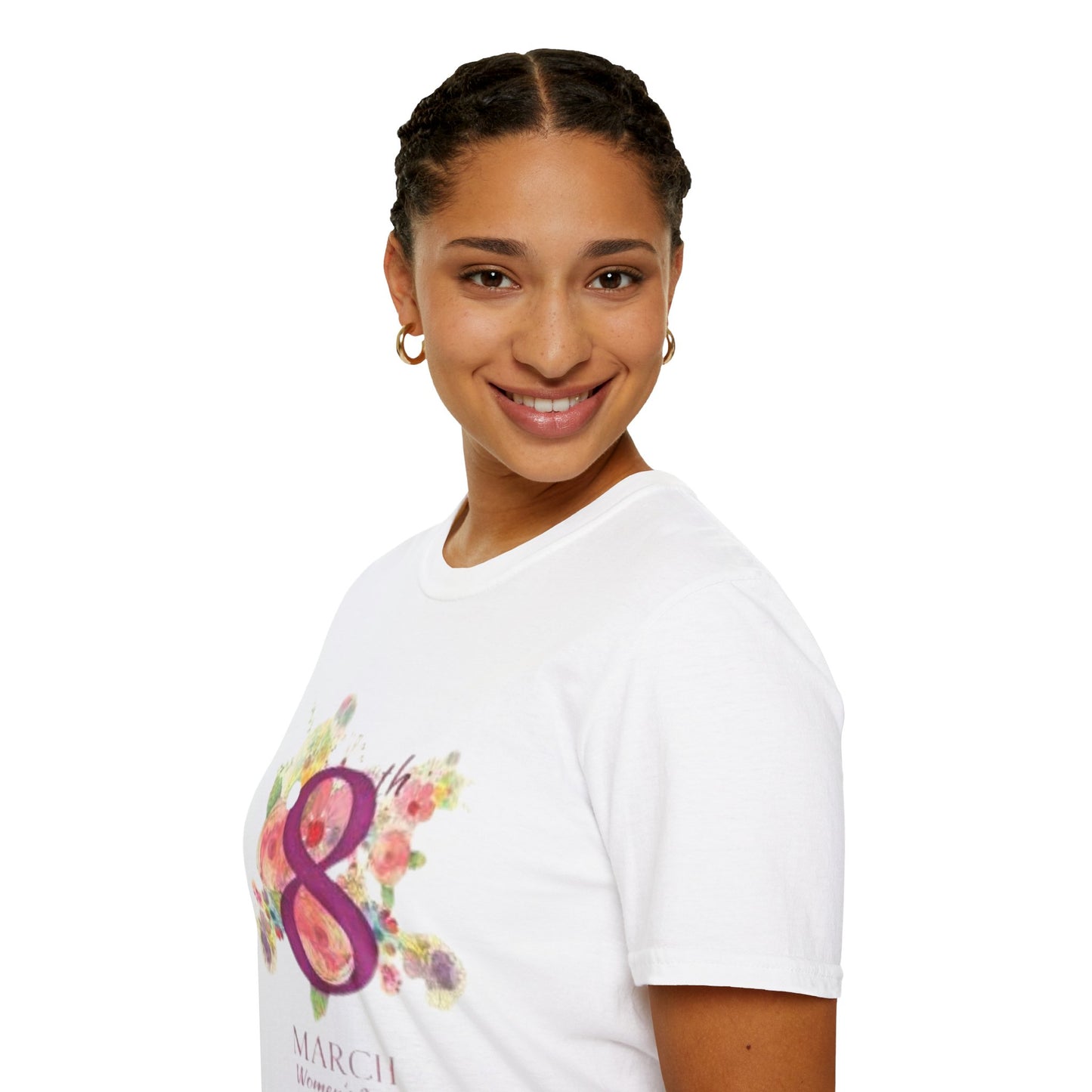 Women’s Day Floral T-Shirt - Celebrate 8th March with Style