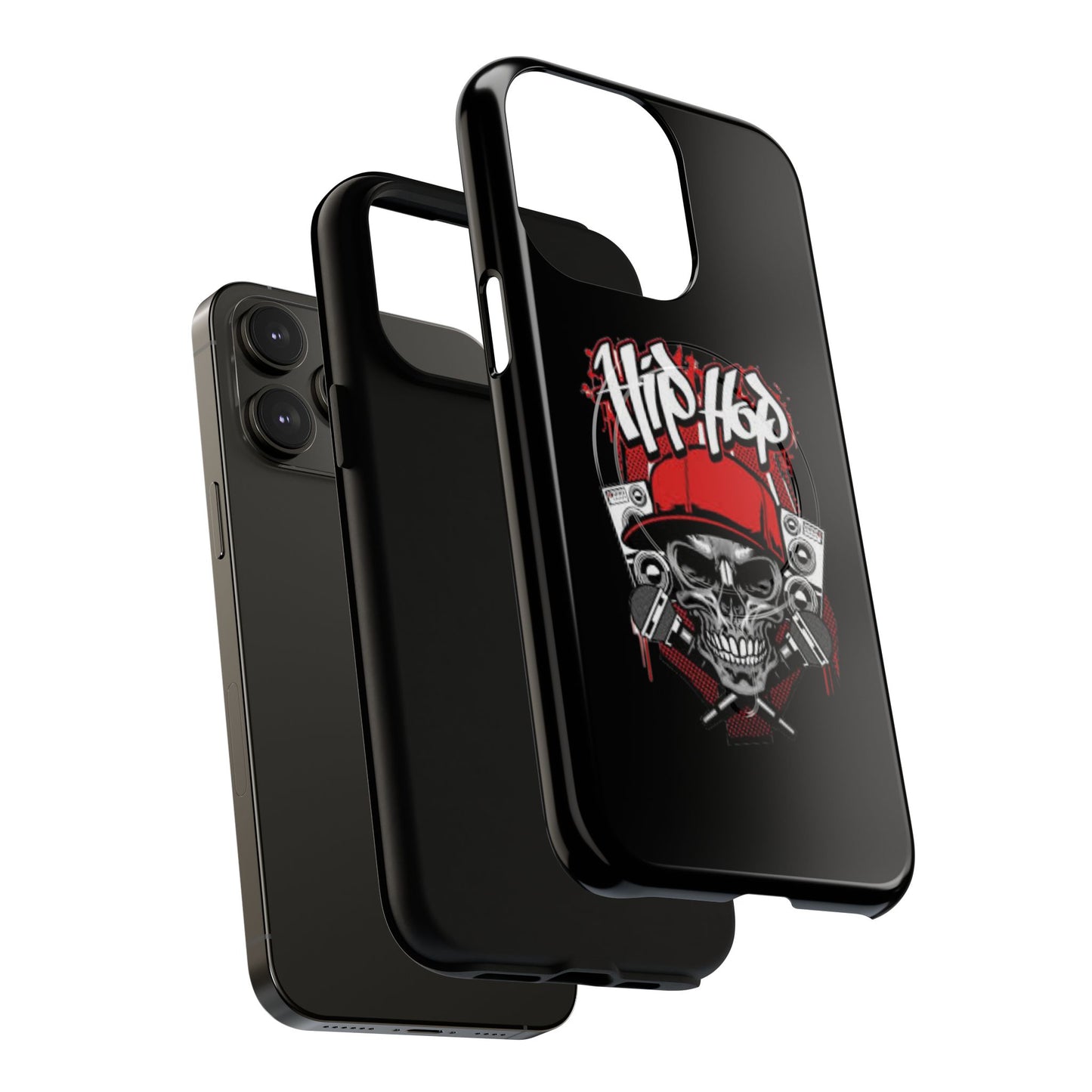 Hip Hop Skull Tough Magnetic Phone Case - Durable Protection with Stylish Design