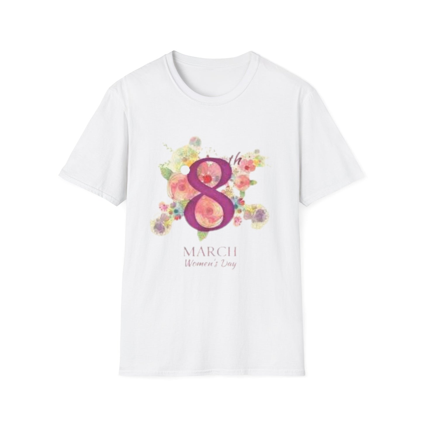 Women’s Day Floral T-Shirt - Celebrate 8th March with Style