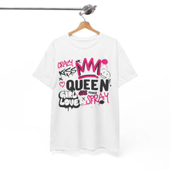 Queen Girl Power Graphic Tee - Unisex Heavy Cotton T-Shirt