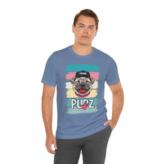 Funny Pug Team Tee - Unisex Short Sleeve Jersey T-Shirt
