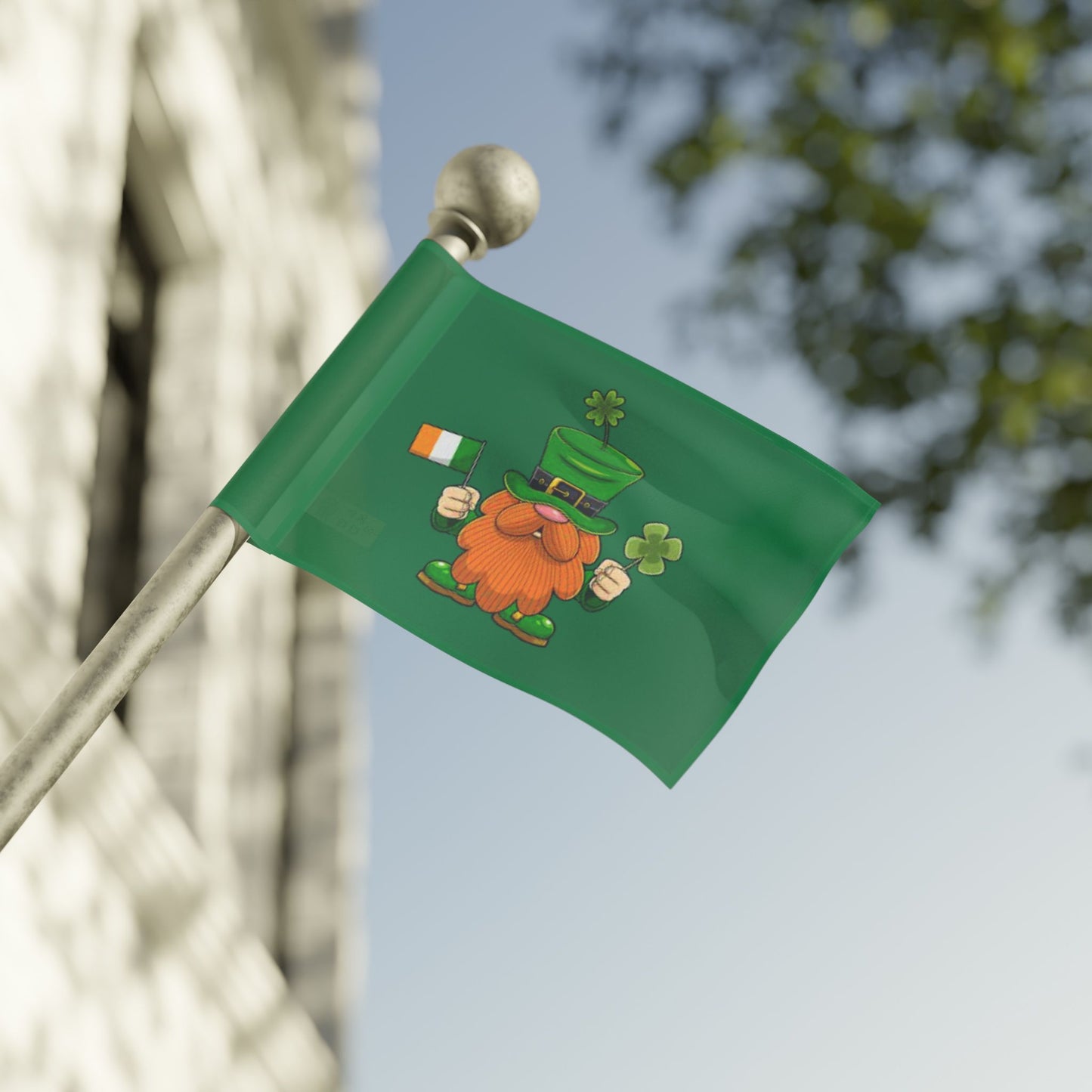 Leprechaun Garden Flag - Irish St. Patrick's Day Decor