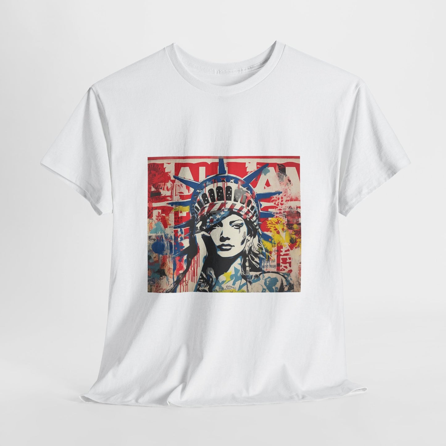 Artistic Graphic Unisex Heavy Cotton Tee - Bold Street Art Design