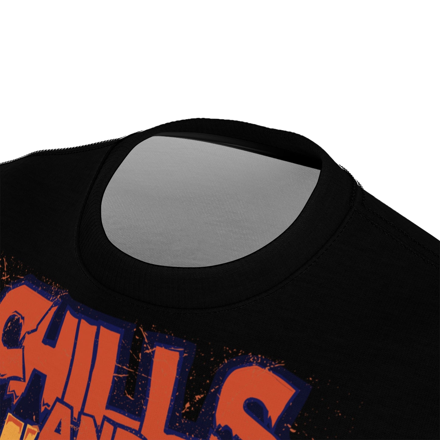 Chills and Thrills Graphic Tee - Halloween Skateboarding Wolf Shirt