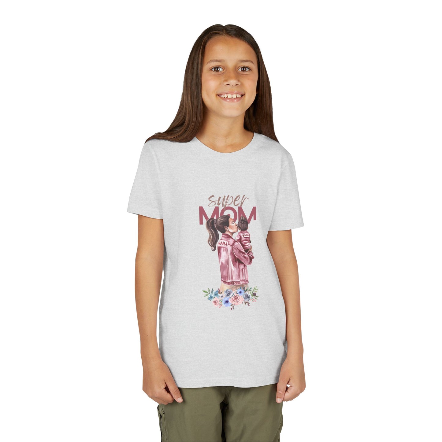 Super Mom Youth Short Sleeve Tee - Perfect Gift for Loving Moms