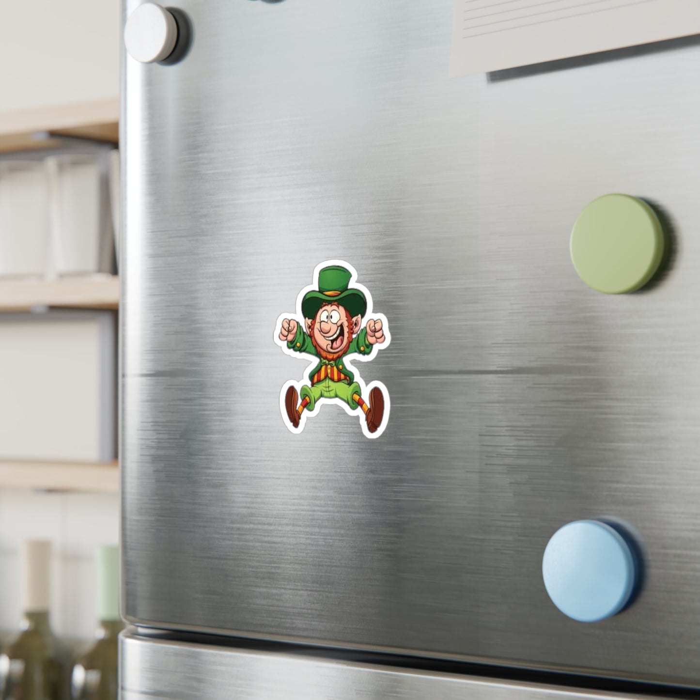 Lucky Leprechaun Kiss-Cut Vinyl Decals - Fun St. Patrick's Day Stickers