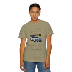 BMW CSL Unisex Garment-Dyed T-Shirt | Car Enthusiast Apparel