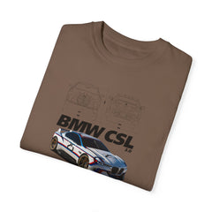 BMW CSL Unisex Garment-Dyed T-Shirt | Car Enthusiast Apparel