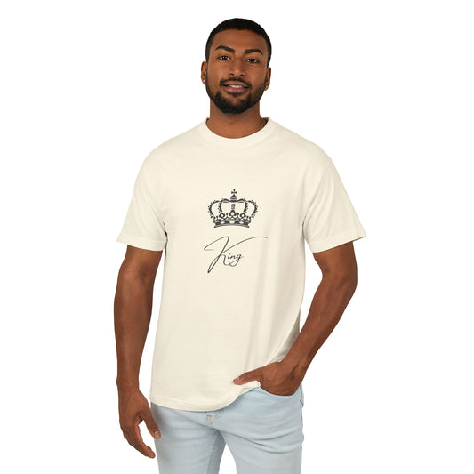 King Crown Graphic Unisex Tee - Heavyweight Cotton T-Shirt for Royalty Lovers