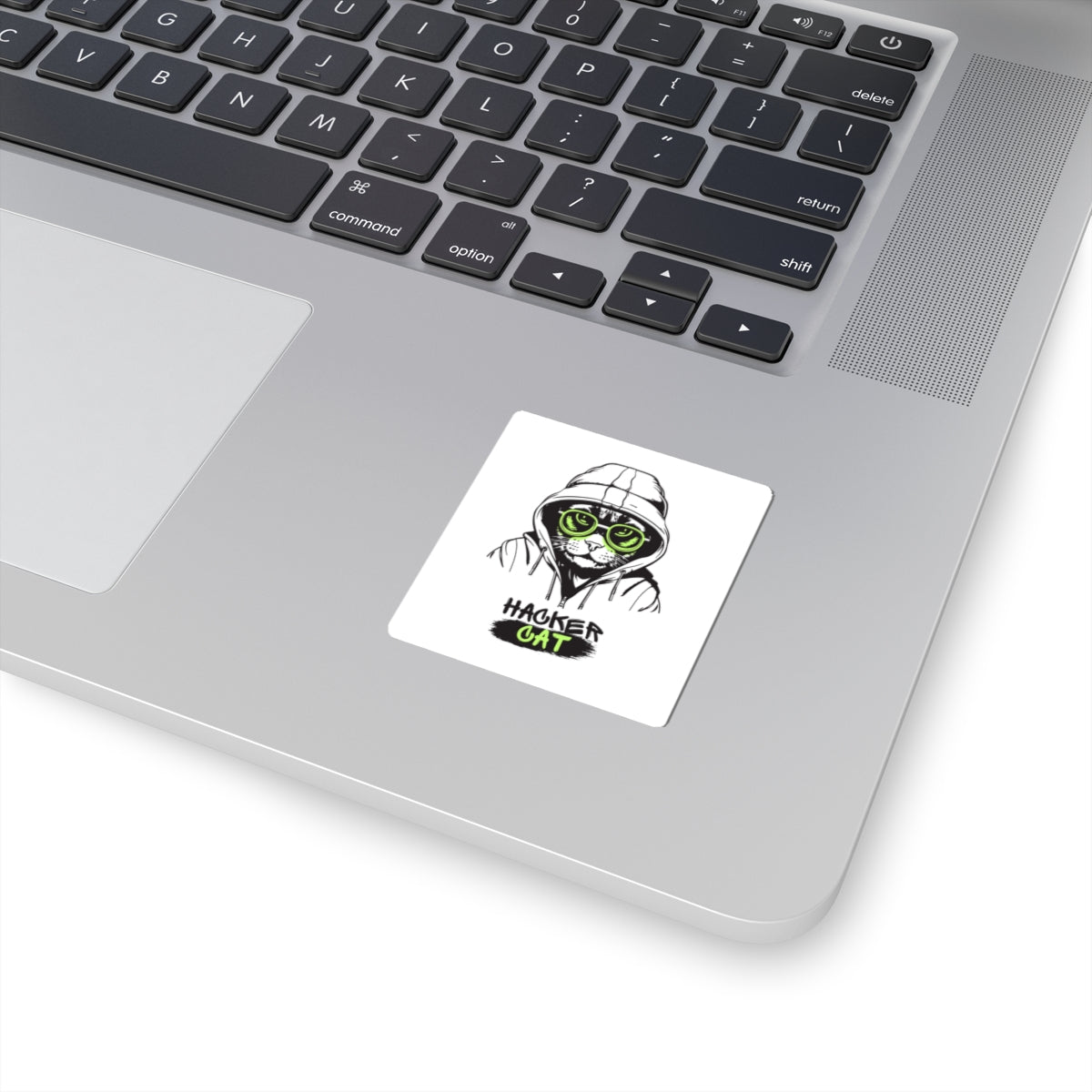 Hacker Cat Kiss-Cut Stickers | Cool Cat Art for Tech Lovers