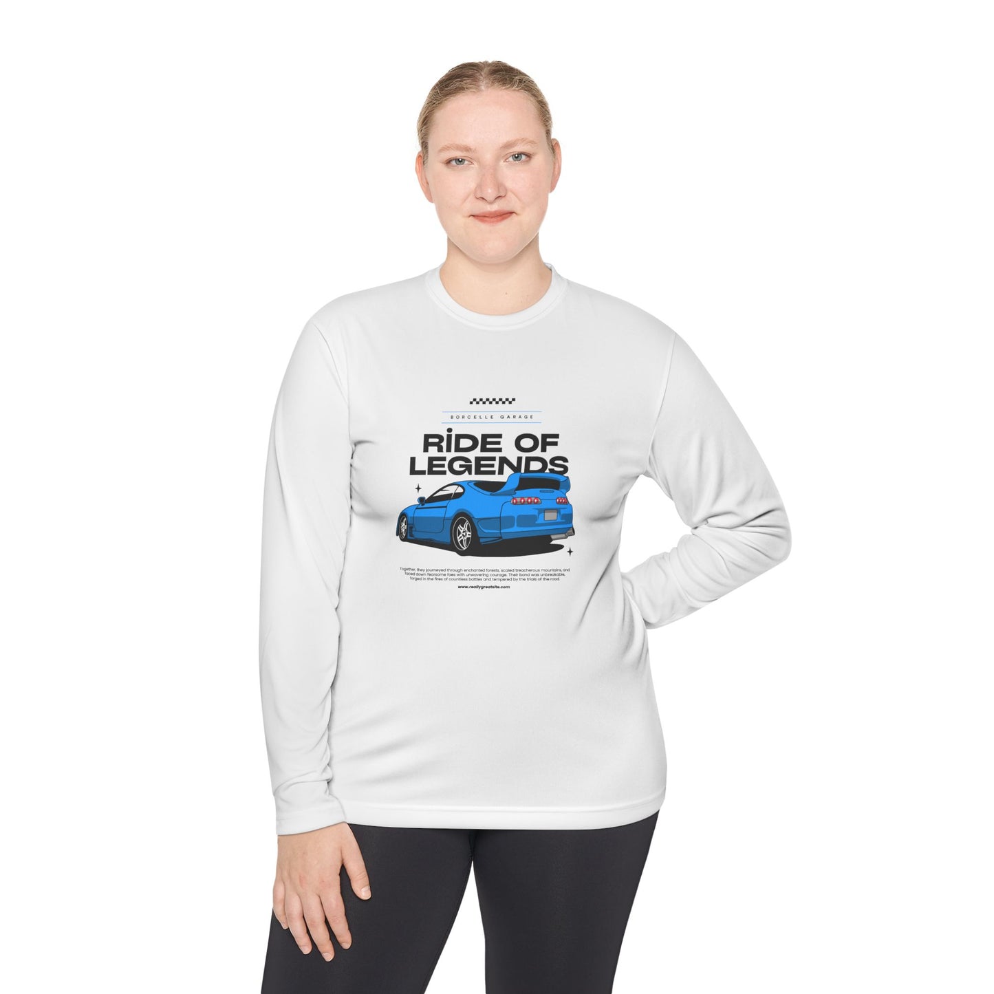 Ride of Legends Unisex Long Sleeve Tee - Dream Motif & Automotive Style