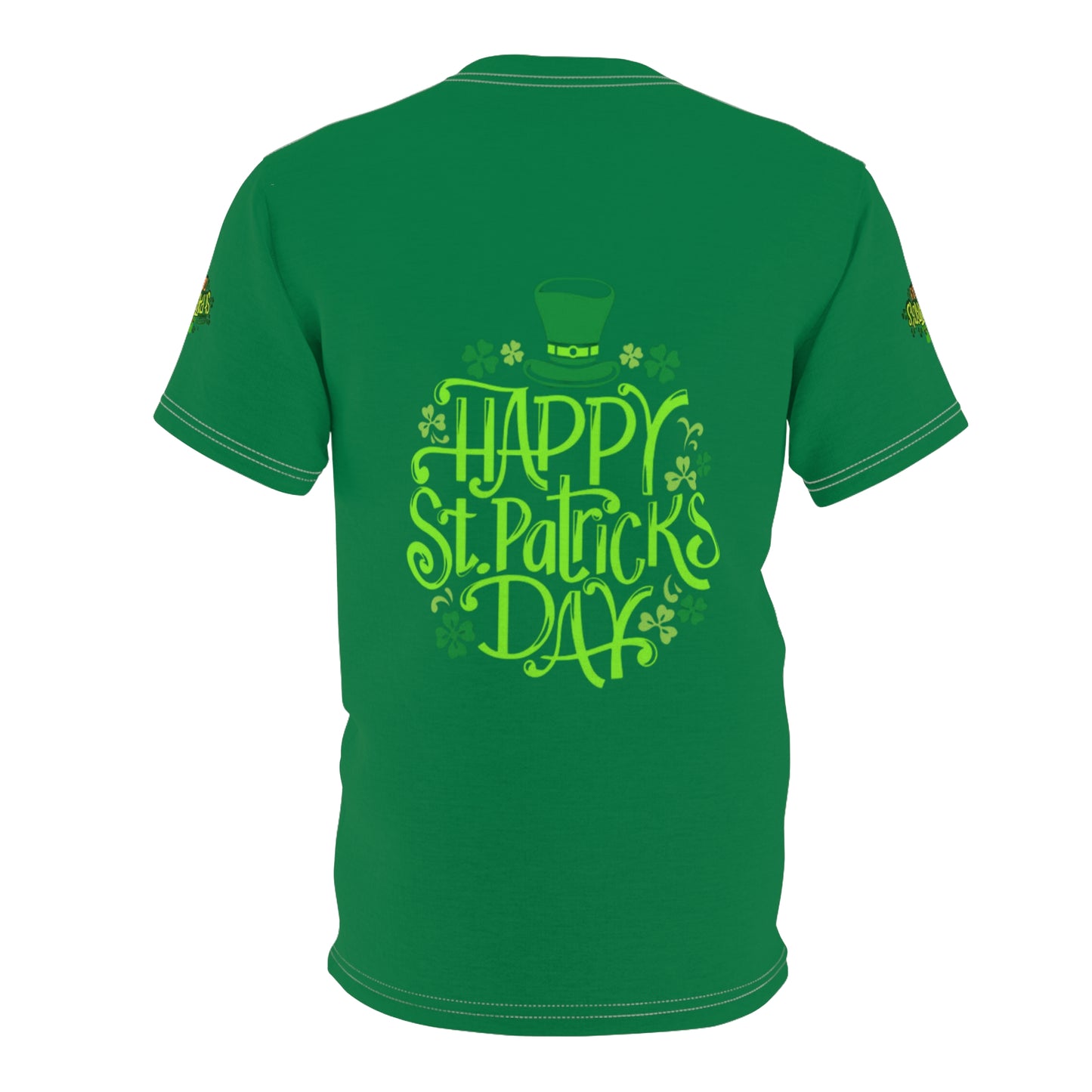 Happy St. Patrick's Day Unisex Cut & Sew Tee - Shamrock Design