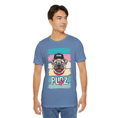 Funny Pug Team Tee - Unisex Short Sleeve Jersey T-Shirt