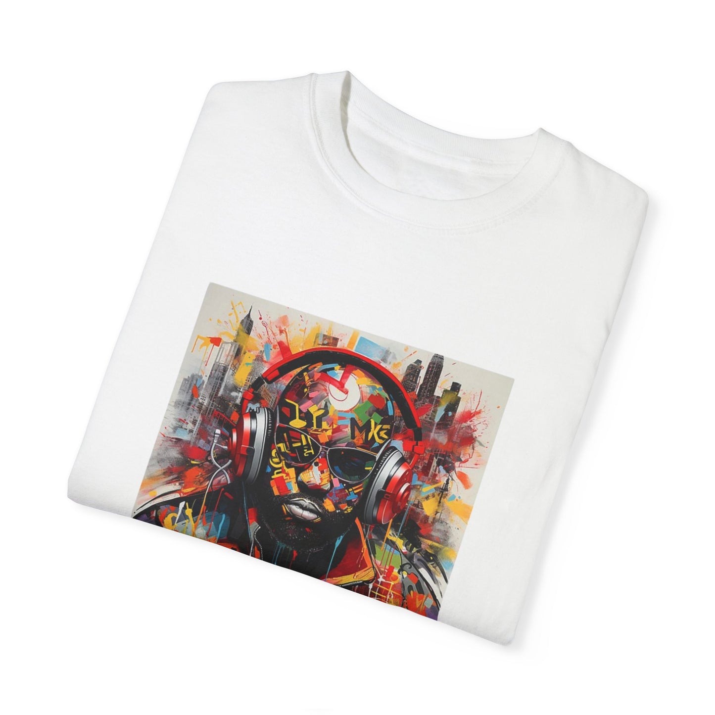 Vibrant Artistic Unisex T-Shirt - Music Vibes Graphic Tee