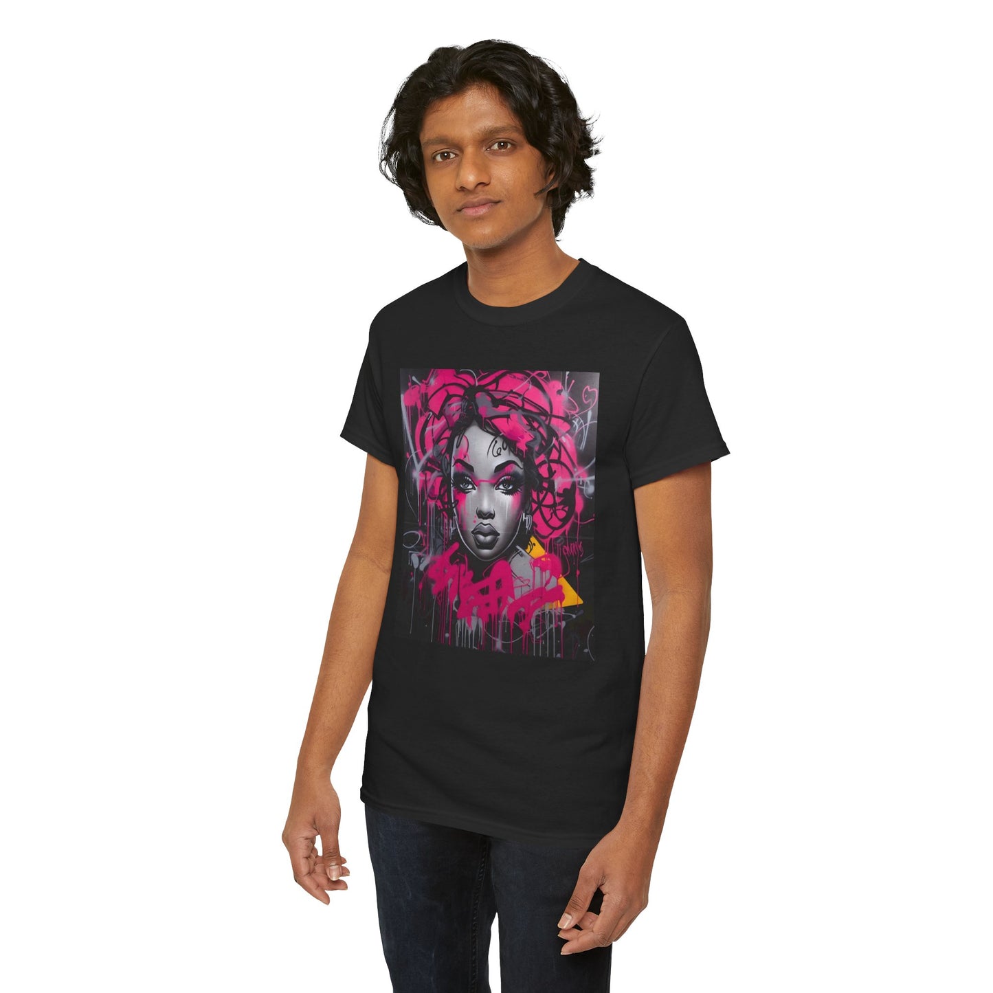 Graffiti Art Unisex Heavy Cotton Tee - Street Style T-Shirt