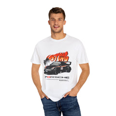 Retro Racing Unisex Garment-Dyed T-Shirt | Perfect for Car Enthusiasts