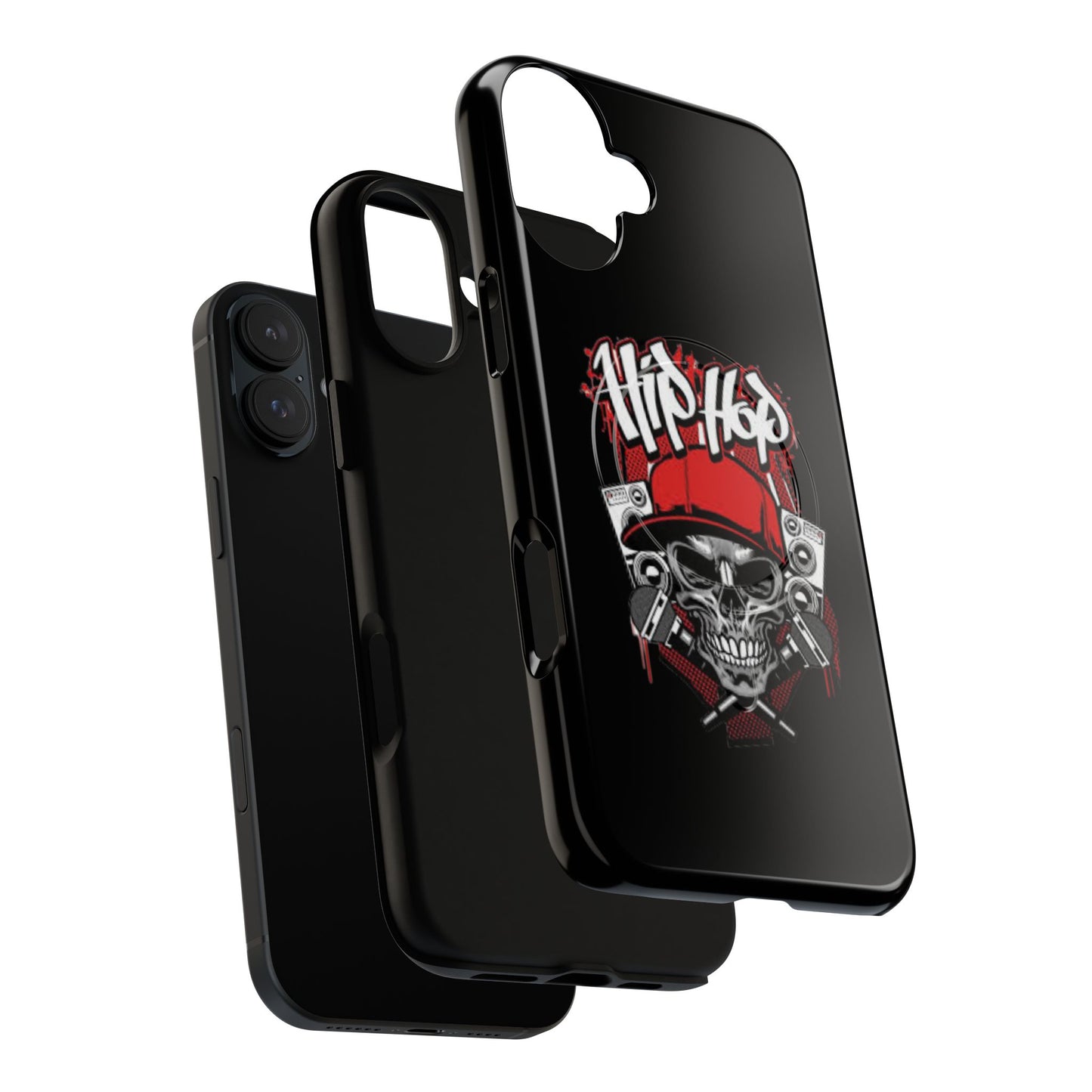 Hip Hop Skull Tough Magnetic Phone Case - Durable Protection with Stylish Design