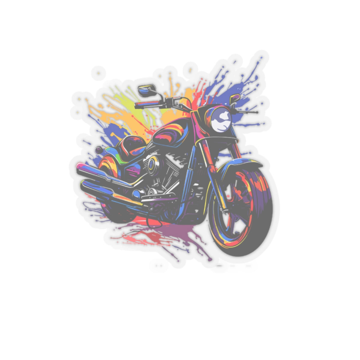 Vibrant Motorcycle Kiss-Cut Stickers | Perfect for Biker Enthusiasts