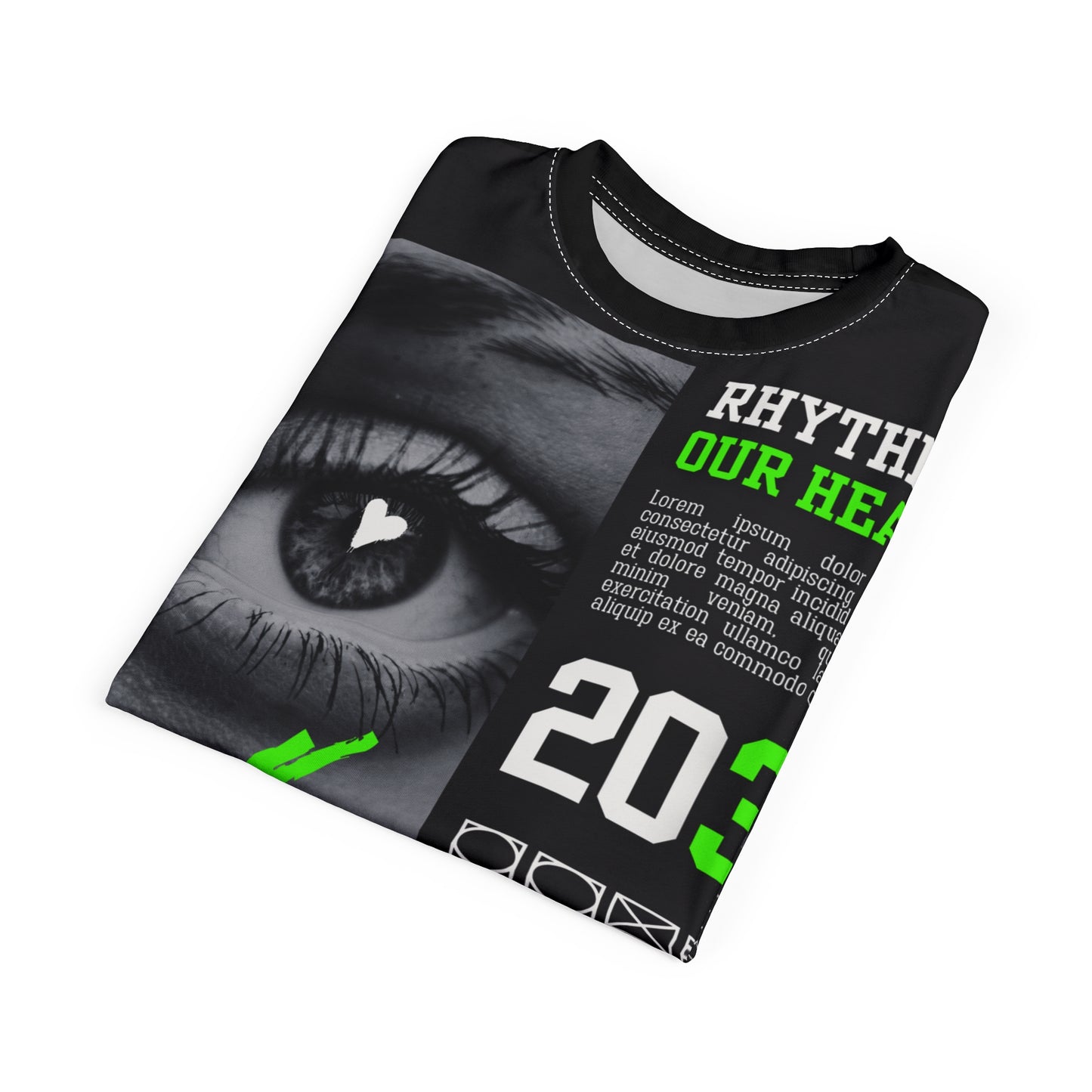 Rhythm of Our Hearts Unisex Tee - Eye-Catching Graphic Shirt for Music Lovers