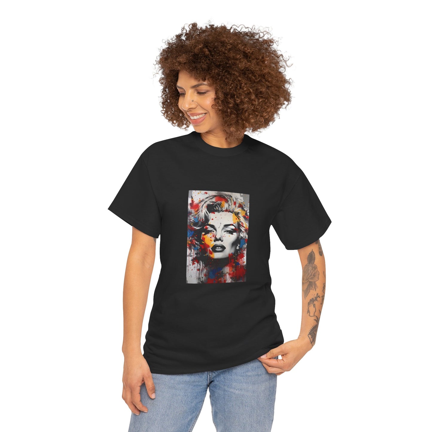 Artistic Marilyn Monroe Unisex Heavy Cotton Tee