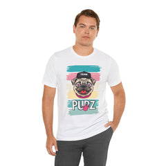 Funny Pug Team Tee - Unisex Short Sleeve Jersey T-Shirt