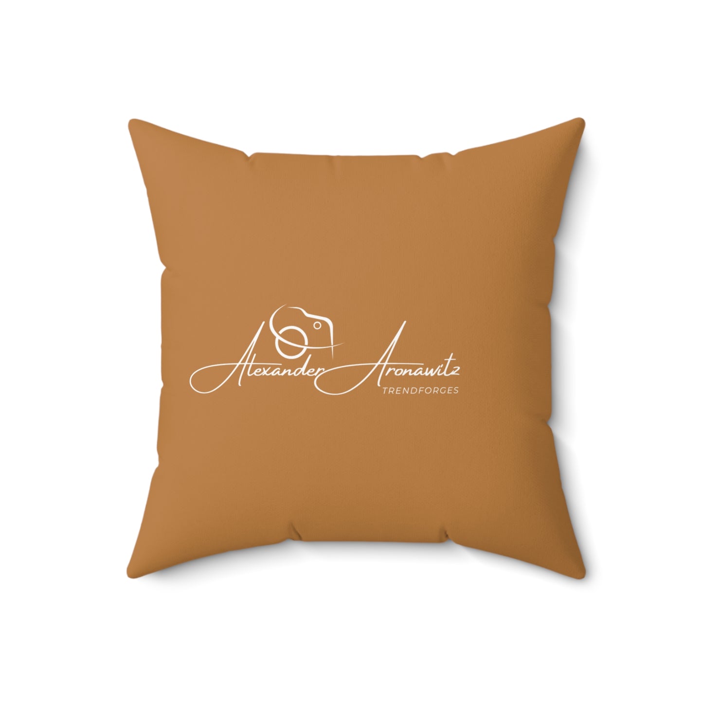 Personalized Spun Polyester Square Pillow - Custom Home Decor with Signature Design