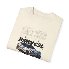 BMW CSL Unisex Garment-Dyed T-Shirt | Car Enthusiast Apparel