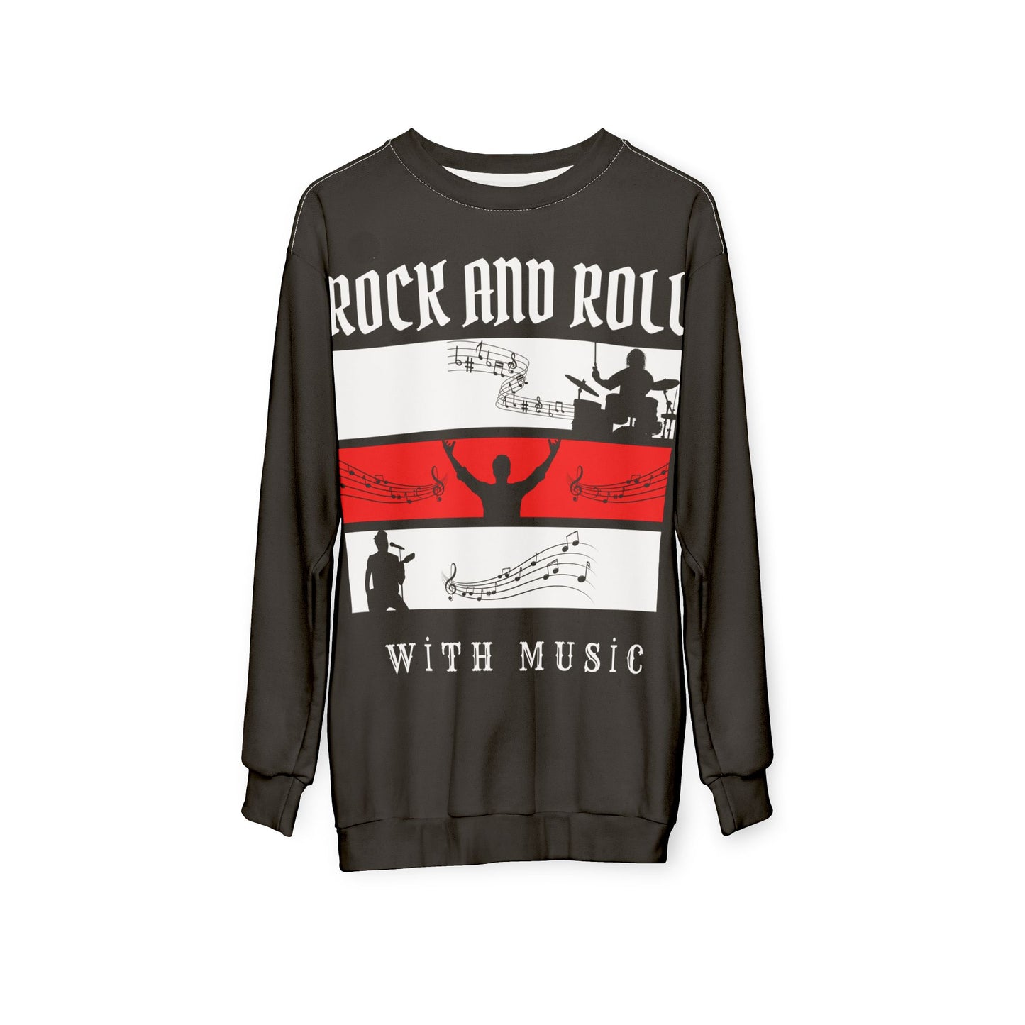 Rock and Roll Music Unisex Sweatshirt - Stylishly Celebrate Your Love for Music