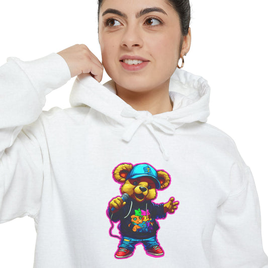 Colorful Bear Graphic Unisex Hoodie - Streetwear Style