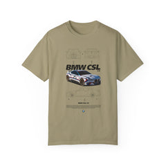 BMW CSL Unisex Garment-Dyed T-Shirt | Car Enthusiast Apparel