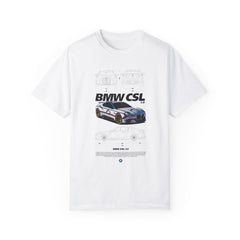 BMW CSL Unisex Garment-Dyed T-Shirt | Car Enthusiast Apparel
