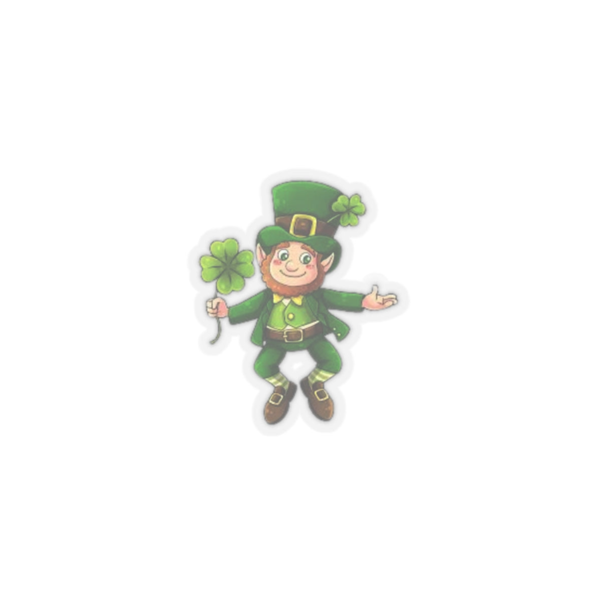 Lucky Leprechaun Kiss-Cut Stickers - Perfect for St. Patrick's Day Décor and Gift