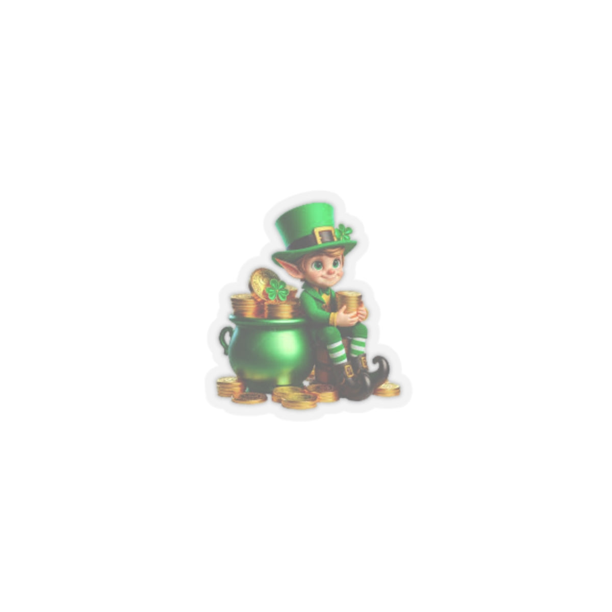 Lucky Leprechaun Kiss-Cut Stickers - Perfect for St. Patrick's Day Decor