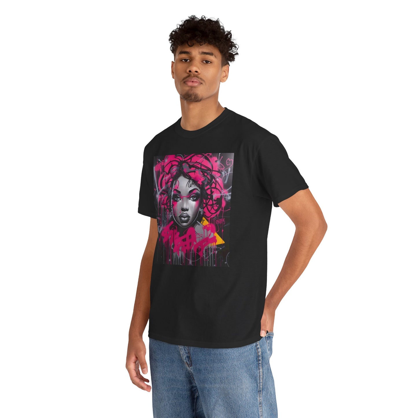 Graffiti Art Unisex Heavy Cotton Tee - Street Style T-Shirt