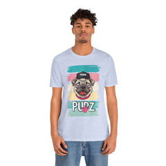 Funny Pug Team Tee - Unisex Short Sleeve Jersey T-Shirt