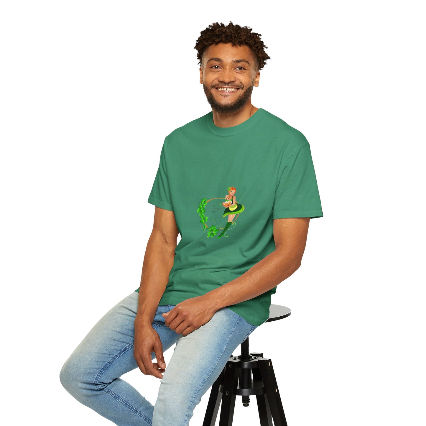 Cute St. Patrick's Day Unisex T-Shirt with Green Design