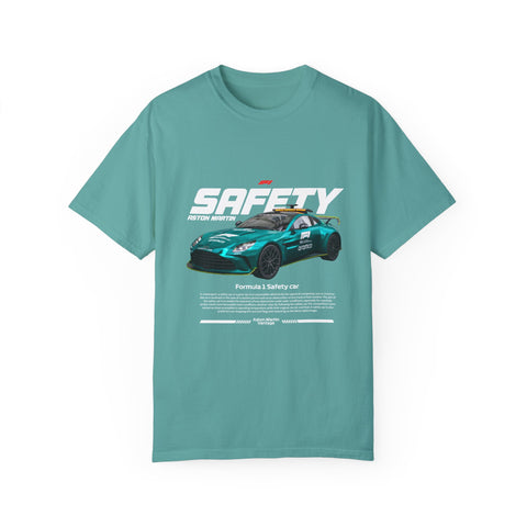 Unisex Garment-Dyed T-shirt - Formula 1 Safety Car Graphic Tee