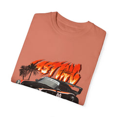 Retro Racing Unisex Garment-Dyed T-Shirt | Perfect for Car Enthusiasts