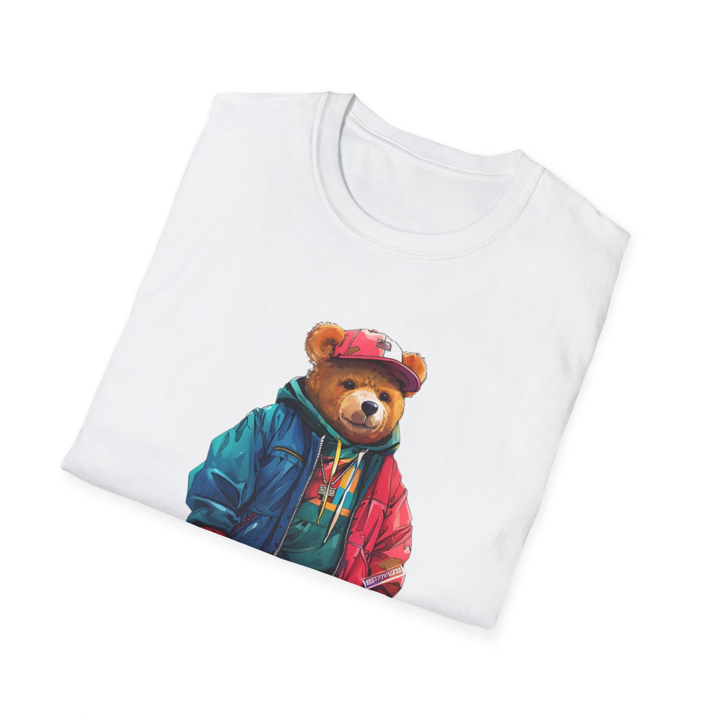 Vintage Vibe Bear Graphic Unisex Softstyle T-Shirt