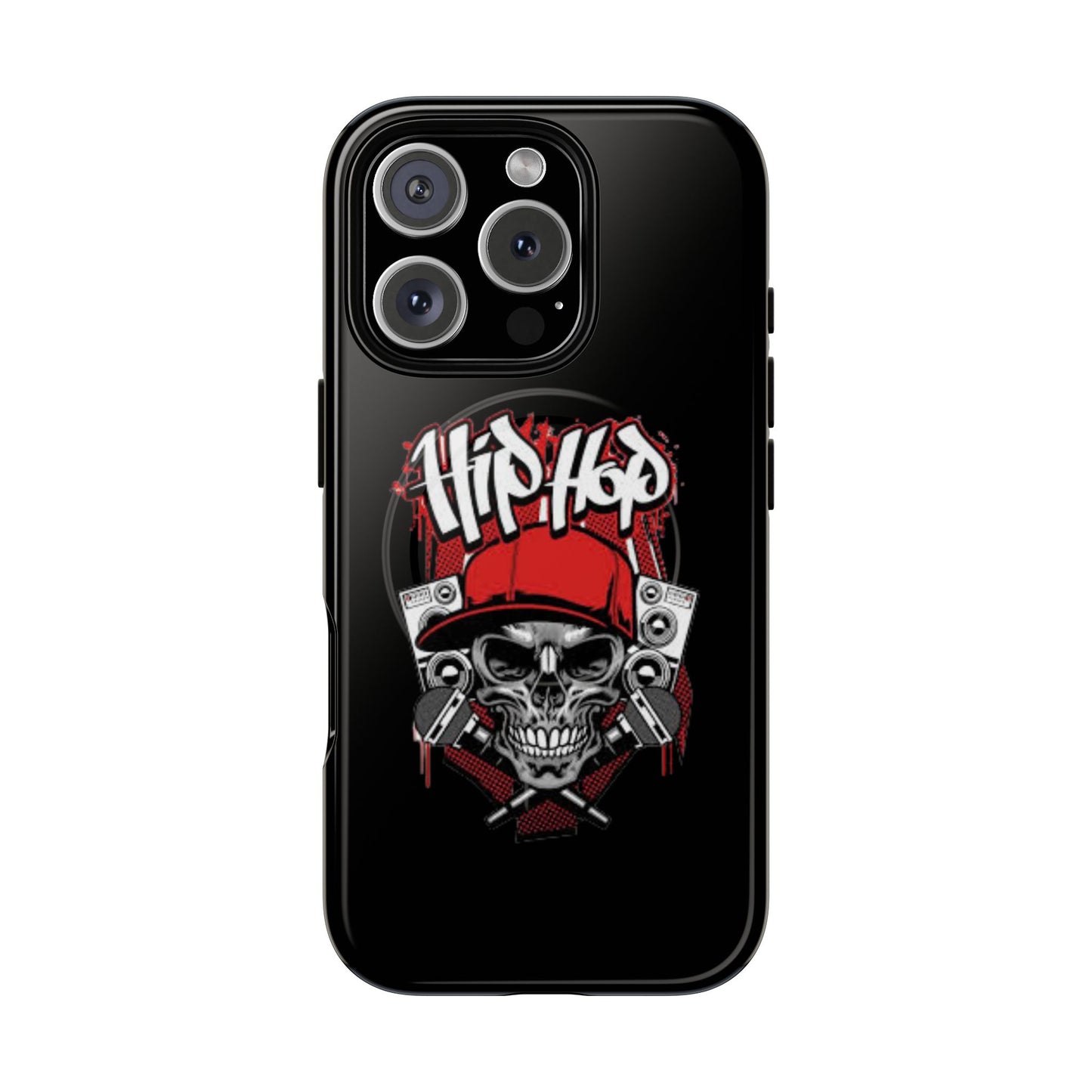 Hip Hop Skull Tough Magnetic Phone Case - Durable Protection with Stylish Design