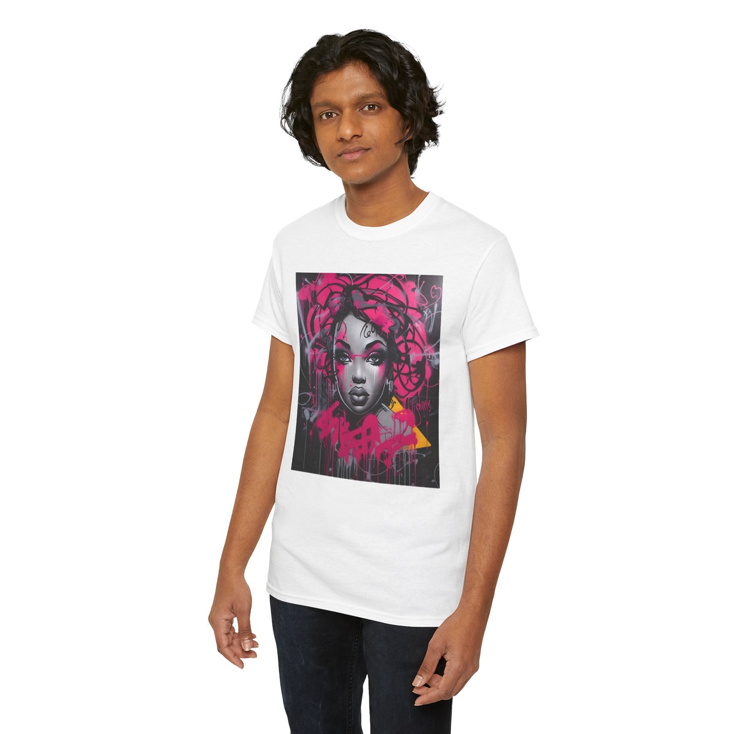 Graffiti Art Unisex Heavy Cotton Tee - Street Style T-Shirt